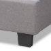 Baxton Studio Ansa Modern and Contemporary Grey Fabric Upholstered Twin Size Bed - CF9084C-Grey-Twin