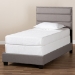 Baxton Studio Ansa Modern and Contemporary Grey Fabric Upholstered Twin Size Bed - CF9084C-Grey-Twin
