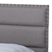Baxton Studio Ansa Modern and Contemporary Grey Fabric Upholstered Full Size Bed - CF9084C-Grey-Full