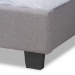 Baxton Studio Ansa Modern and Contemporary Grey Fabric Upholstered Full Size Bed - CF9084C-Grey-Full