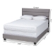 Baxton Studio Ansa Modern and Contemporary Grey Fabric Upholstered Full Size Bed - CF9084C-Grey-Full