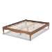 Baxton Studio Marieke Vintage French Inspired Ash Wanut Finished King Size Wood Bed Frame - MG97132-Ash Walnut-King-Frame