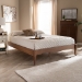 Baxton Studio Marieke Vintage French Inspired Ash Wanut Finished King Size Wood Bed Frame - MG97132-Ash Walnut-King-Frame