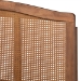 Baxton Studio Marieke Vintage French Inspired Ash Wanut Finished Wood and Synthetic Rattan King Size Platform Bed - MG97132-Ash Walnut Rattan-King