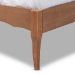 Baxton Studio Marieke Vintage French Inspired Ash Wanut Finished Wood and Synthetic Rattan King Size Platform Bed - MG97132-Ash Walnut Rattan-King