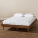 Baxton Studio Rina Mid-Century Modern Ash Wanut Finished Queen Size Wood Bed Frame - MG97151-Ash Walnut-Queen-Frame