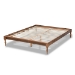 Baxton Studio Romy Vintage French Inspired Ash Wanut Finished Full Size Wood Bed Frame - MG0005-Ash Walnut Rattan-Full-Frame