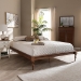 Baxton Studio Romy Vintage French Inspired Ash Wanut Finished Full Size Wood Bed Frame - MG0005-Ash Walnut Rattan-Full-Frame