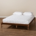 Baxton Studio Romy Vintage French Inspired Ash Wanut Finished Full Size Wood Bed Frame - MG0005-Ash Walnut Rattan-Full-Frame