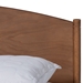 Baxton Studio Leanora Mid-Century Modern Ash Wanut Finished King Size Wood Platform Bed - MG0006-Ash Walnut-King