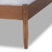 Baxton Studio Leanora Mid-Century Modern Ash Wanut Finished Full Size Wood Platform Bed - MG0006-Ash Walnut-Full