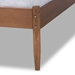 Baxton Studio Leanora Mid-Century Modern Ash Wanut Finished Queen Size Wood Platform Bed - MG0006-Ash Walnut-Queen