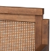 Baxton Studio Toveli Vintage French Inspired Ash Wanut Finished Wood and Synthetic Rattan Daybed with Trundle - MG0015-Ash Walnut Rattan-Daybed-T/T