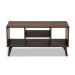 Baxton Studio Linas Mid-Century Modern Walnut Finished Coffee Table - CT8001-Columbia Walnut-CT