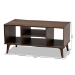 Baxton Studio Linas Mid-Century Modern Walnut Finished Coffee Table - CT8001-Columbia Walnut-CT