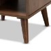 Baxton Studio Sami Mid-Century Modern Walnut Finished Wood End Table - ET8001-Columbia Walnut-ET