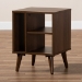 Baxton Studio Sami Mid-Century Modern Walnut Finished Wood End Table - ET8001-Columbia Walnut-ET