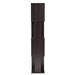 Baxton Studio Riva Modern and Contemporary Dark Brown Finished Geometric Wood Bookshelf - BS8000-Wenge-Shelf