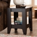 Baxton Studio Audra Modern and Contemporary Dark Brown Finished Wood End Table - ET8000-Wenge-ET