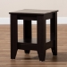 Baxton Studio Audra Modern and Contemporary Dark Brown Finished Wood End Table - ET8000-Wenge-ET