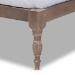 Baxton Studio Iseline Modern and Contemporary Antique Oak Finished Wood Queen Size Platform Bed Frame - MG0001-Antique Oak-Queen