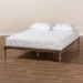 Baxton Studio Iseline Modern and Contemporary Antique Oak Finished Wood Queen Size Platform Bed Frame - MG0001-Antique Oak-Queen