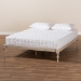 Baxton Studio Iseline Modern and Contemporary Antique White Finished Wood King Size Platform Bed Frame - MG0001-Antique White-King