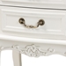 Baxton Studio Amalie Antique French Country Cottage Two-Tone White and Oak Finished 2-Drawer Wood End Table - JY17B088-White-ET