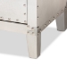 Baxton Studio Claude French Industrial Silver Metal 3-Drawer End Table - LD18B056-Silver-ET
