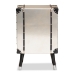 Baxton Studio Dilan Vintage Industrial Antique Silver Finished Metal Trunk Inspired 3-Drawer End Table - JY19A109-Silver-ET