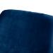 Baxton Studio Sennet Glam and Luxe Navy Blue Velvet Fabric Upholstered Gold Finished Armchair - SF1802-Navy Blue Velvet/Gold-CC