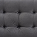 Baxton Studio Roanoke Modern and Contemporary Grey Velvet Fabric Upholstered Grid-Tufted Storage Ottoman Bench - BBT3101-Grey Velvet/Walnut-Otto