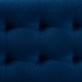 Baxton Studio Roanoke Modern and Contemporary Navy Blue Velvet Fabric Upholstered Grid-Tufted Storage Ottoman Bench - BBT3101-Navy Velvet/Walnut-Otto