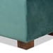 Baxton Studio Roanoke Modern and Contemporary Teal Blue Velvet Fabric Upholstered Grid-Tufted Storage Ottoman Bench - BBT3101-Teal Velvet/Walnut-Otto