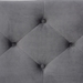 Baxton Studio Hannah Modern and Contemporary Grey Velvet Fabric Upholstered Button-Tufted Storage Ottoman Bench - BBT3136-Grey Velvet/Walnut-Otto