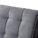 Baxton Studio Asta Mid-Century Modern Grey Velvet Fabric Upholstered Walnut Finished Wood Armchair - TOGO-Grey Velvet/Walnut-CC
