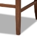 Baxton Studio Alira Modern and Contemporary Beige Fabric Upholstered Walnut Finished Wood Button Tufted Bar Stool Bench - BBT5349-Beige/Walnut-Bench