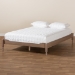 Baxton Studio Laure French Bohemian Antique Oak Finished Wood Full Size Platform Bed Frame - MG0011-Antique Oak-Full