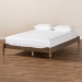 Baxton Studio Laure French Bohemian Weathered Grey Oak Finished Wood Queen Size Platform Bed Frame - MG0011-Weather Grey-Queen