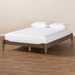 Baxton Studio Laure French Bohemian Weathered Grey Oak Finished Wood Full Size Platform Bed Frame - MG0011-Weather Grey-Full