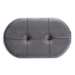Baxton Studio Simone Mid-Century Modern Grey Velvet Fabric Upholstered Wood Ottoman - JY19A222-Grey/Natural-Otto