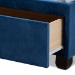 Baxton Studio Caronia Modern and Contemporary Navy Blue Velvet Fabric Upholstered 2-Drawer Queen Size Platform Storage Bed - Caronia-Navy-Queen