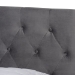Baxton Studio Caronia Modern and Contemporary Grey Velvet Fabric Upholstered 2-Drawer Queen Size Platform Storage Bed - Caronia-Grey-Queen