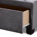 Baxton Studio Caronia Modern and Contemporary Grey Velvet Fabric Upholstered 2-Drawer Queen Size Platform Storage Bed - Caronia-Grey-Queen
