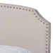 Baxton Studio Larese Beige Fabric Upholstered 2-Drawer Queen Size Platform Storage Bed - Larese-Beige-Queen