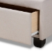 Baxton Studio Larese Beige Fabric Upholstered 2-Drawer Queen Size Platform Storage Bed - Larese-Beige-Queen