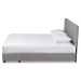 Baxton Studio Netti Light Grey Fabric Upholstered 2-Drawer King Size Platform Storage Bed - Netti-Grey-King