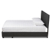 Baxton Studio Netti Dark Grey Fabric Upholstered 2-Drawer Queen Size Platform Storage Bed - Netti-Charcoal Grey-Queen