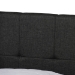 Baxton Studio Netti Dark Grey Fabric Upholstered 2-Drawer Queen Size Platform Storage Bed - Netti-Charcoal Grey-Queen