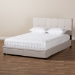 Baxton Studio Netti Beige Fabric Upholstered 2-Drawer King Size Platform Storage Bed - Netti-Beige-King
